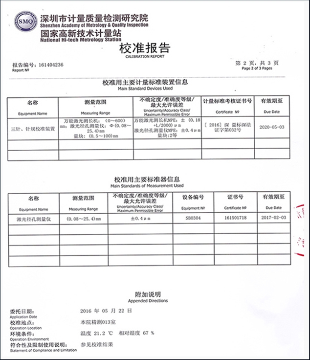 校準報告1